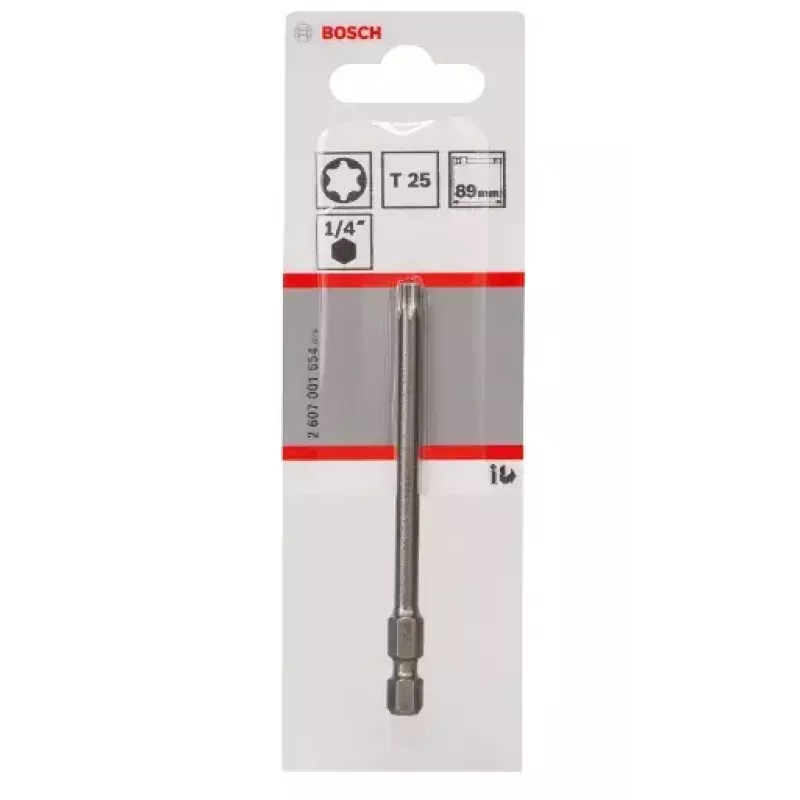 Screwdriver bit Bosch 2607001654 T25 extra hard 89mm