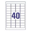 Printer labels No name Avery L4770-25 — Transparent polyester, laser, 1000 pcs