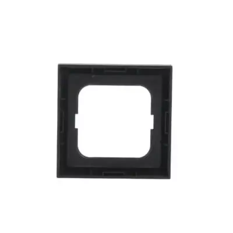 Wall plate cover Busch-Jaeger 1721-885K black, thermoplastic, screwless, 80×80 mm, 11 mm thickness