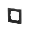 Wall plate cover Busch-Jaeger 1721-885K black, thermoplastic, screwless, 80×80 mm, 11 mm thickness