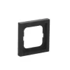 Wall plate cover Busch-Jaeger 1721-885K black, thermoplastic, screwless, 80×80 mm, 11 mm thickness
