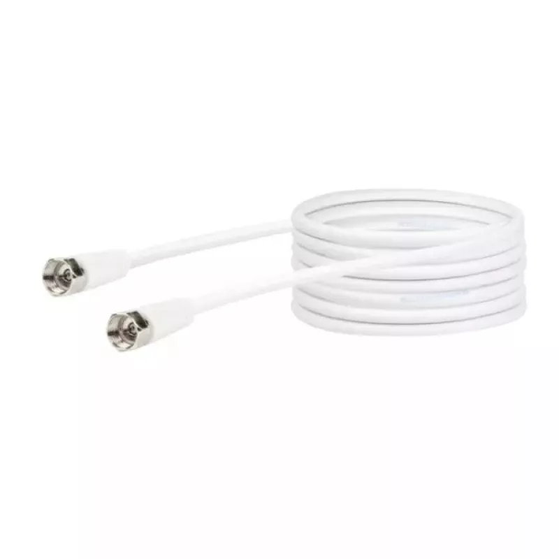 Coaxial Cable Schwaiger KVC250 052 F-type 5 m White