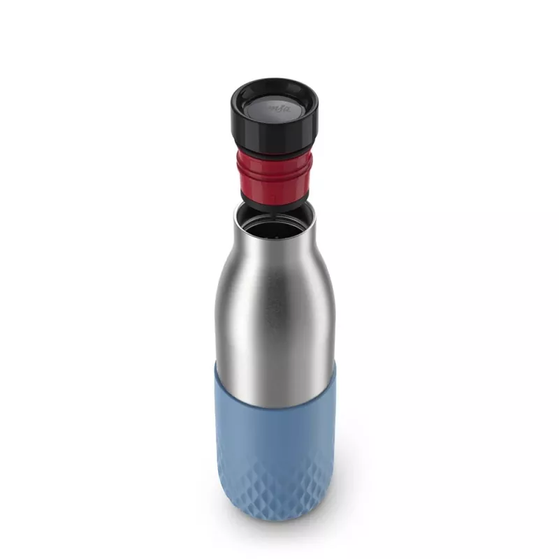 EMSA Bludrop Sleeve N3110700 drinking bottle Fitness, Sports 500 ml Stainless steel Blue, Stainless steel