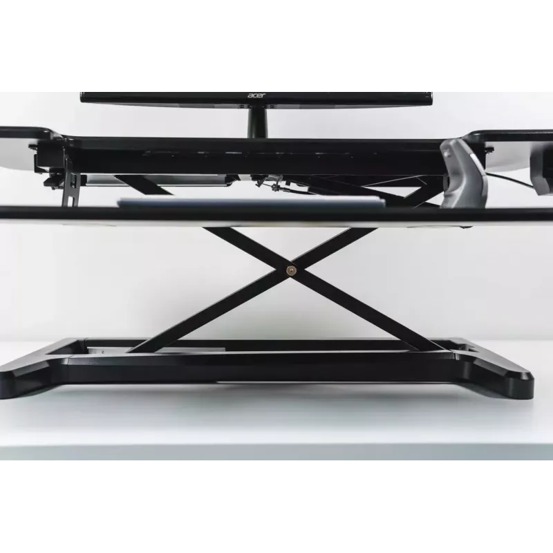 BakkerElkhuizen Adjustable Sit-Stand Desk Riser 2 Black