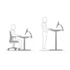BakkerElkhuizen Adjustable Sit-Stand Desk Riser 2 Black