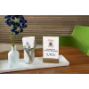 Sign holder Sigel TA252 A6 Acrylic Wood Brown Transparent