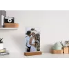 Sign holder Sigel TA252 A6 Acrylic Wood Brown Transparent