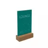 Sign holder Sigel TA252 A6 Acrylic Wood Brown Transparent