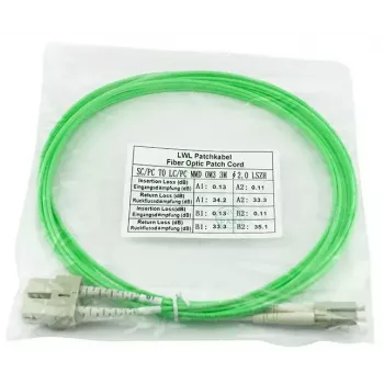 Fibre optic cable BlueOptics SFP3132GU1MK LC SC OM5 1 m Mint