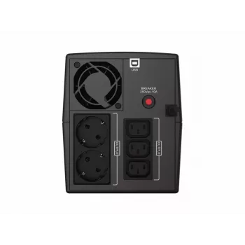 Conceptronic ZEUS08EM 1500VA 900W UPS, IEC, Schuko, Line-Interactive, 1.5 kVA, 900 W, Sine, 220 V, 240 V