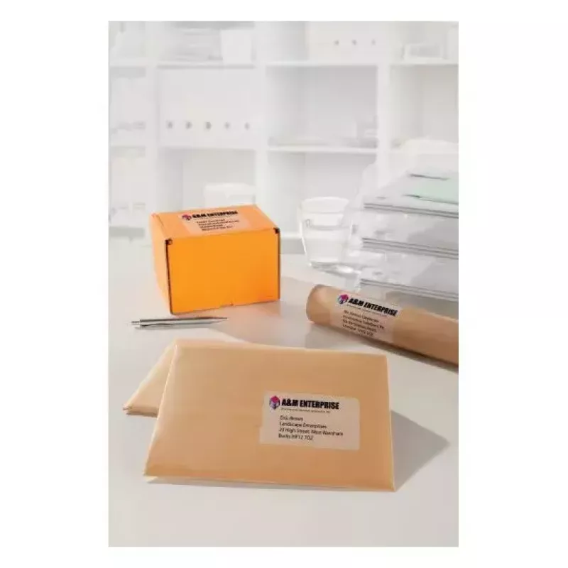 Self-adhesive label Avery J4722-25 Rounded rectangle Transparent