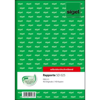 Business Form Sigel SD025 Green A5 80 Sheets