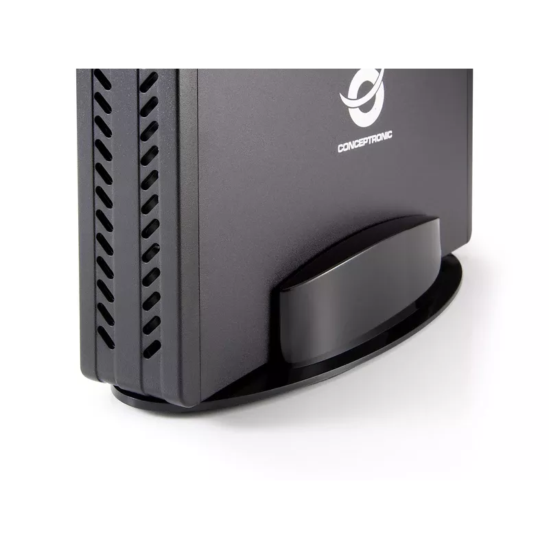 Conceptronic 3.5 inch Hard Disk Box, HDD enclosure, 3.5 inch, Serial ATA, Serial ATA II, Serial ATA III, 0.48 Gbit/s, USB connectivity, Black