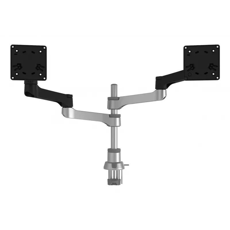 R-Go Tools Monitor arm R-Go Zepher Dual, for two monitors, fully adjustable, 0- 8 kg load capacity, 100% circular, black