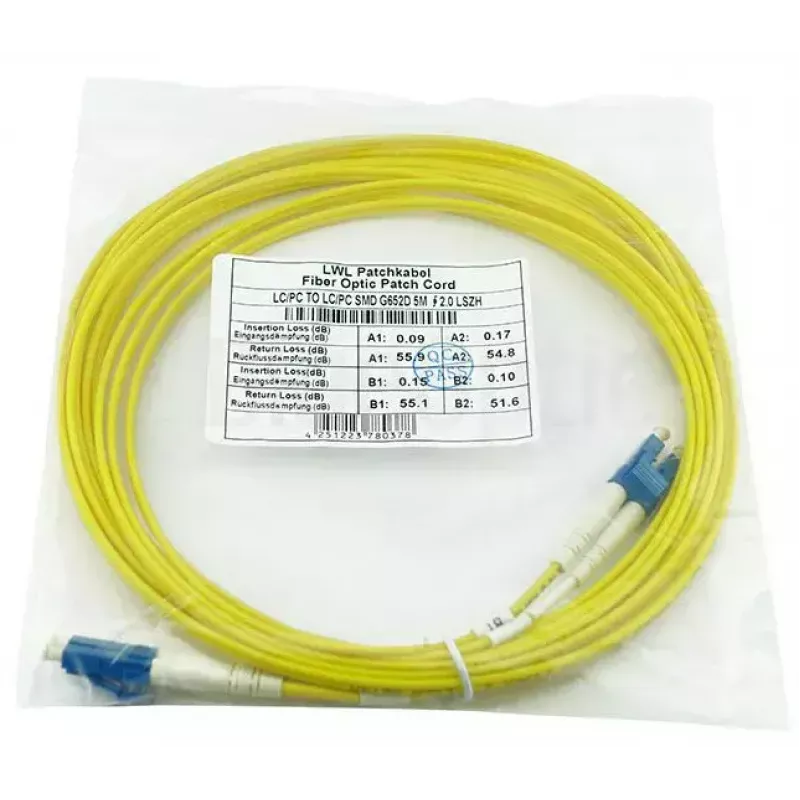 BlueOptics LRCABLE10M InfiniBand fibre optic cable 10 m LC Yellow