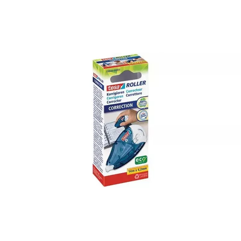 Correction Tape TESA Roller 14 m Blue White