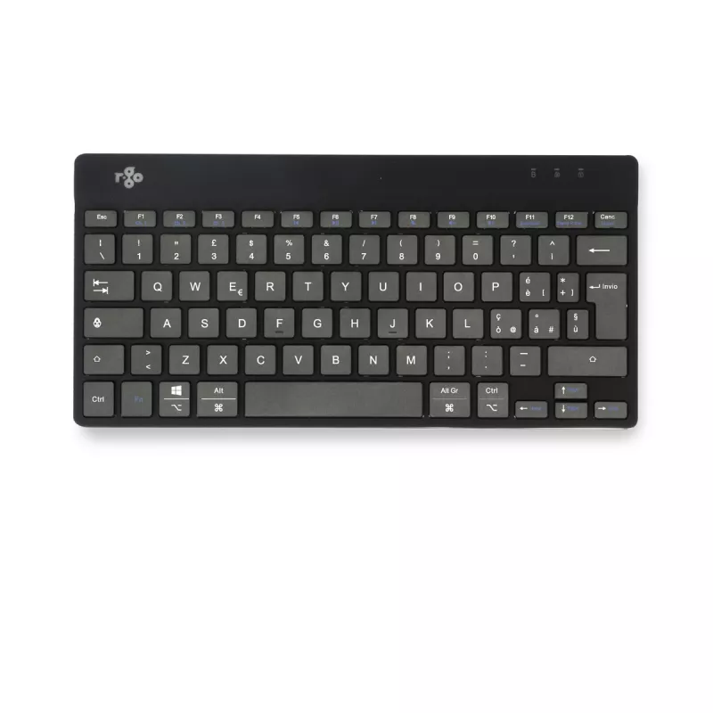 R-Go Tools Ergonomic keyboard R-Go Compact Break, compact keyboard with break software, QWERTY (IT), Bluetooth, black