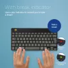 R-Go Tools Ergonomic keyboard R-Go Compact Break, compact keyboard with break software, QWERTY (IT), Bluetooth, black