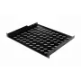 Equip Fixed Shelf 19 inch 1U 600mm Black Rack Mountable Steel Tray 20kg Load Capacity