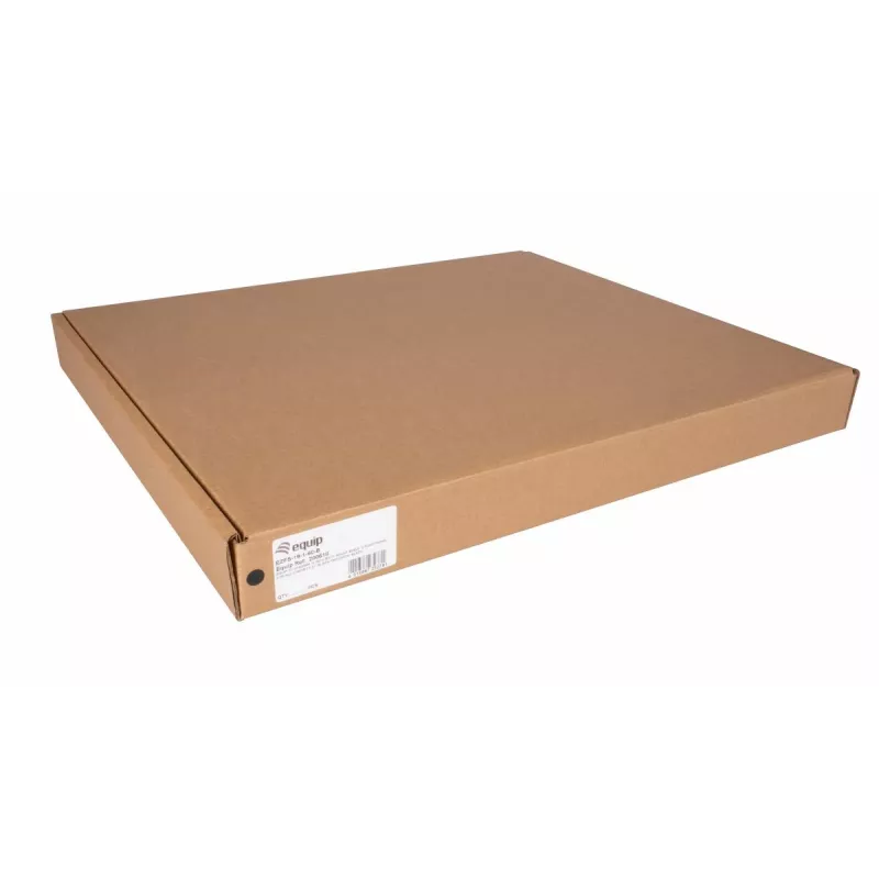 Equip Fixed Shelf 19 inch 1U 600mm Black Rack Mountable Steel Tray 20kg Load Capacity
