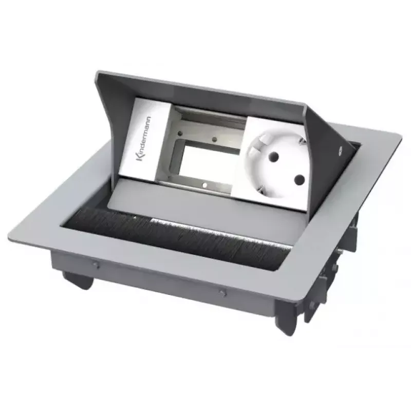 Outlet Box Type F Kindermann 7492000031 Grey White