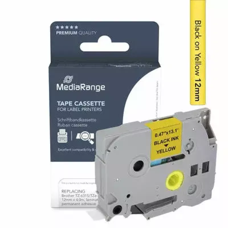 MediaRange MRBTZ631S label-making tape Brother TZ-631S compatibility