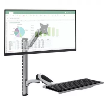 Techly ICA-PLW 02 monitor mount / stand 68.6 cm (27 inch) Wall Silver