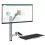 Techly ICA-PLW 02 monitor mount / stand 68.6 cm (27 inch) Wall Silver