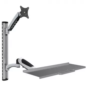 Techly ICA-PLW 02 monitor mount / stand 68.6 cm (27 inch) Wall Silver