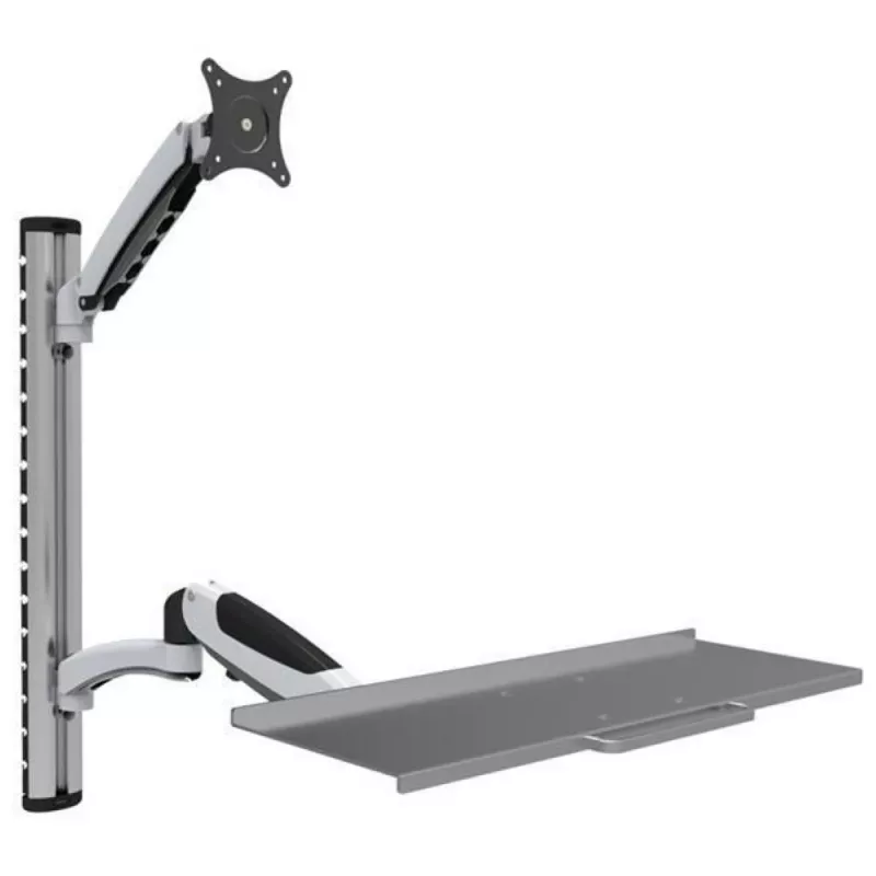 Techly ICA-PLW 02 monitor mount / stand 68.6 cm (27 inch) Wall Silver