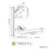 Techly ICA-PLW 02 monitor mount / stand 68.6 cm (27 inch) Wall Silver