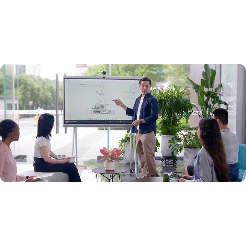 Yealink MeetingBoard 65 inch 4K UHD Interactive Touch Display with Built-in Camera and Microphone Array