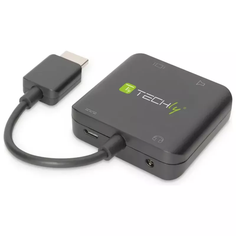 Techly Extractor HDMI Audio Stereo/Audio 5.1 Channel 4K 3D IDATA HDMI-VGA8
