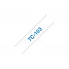 Brother TC-103 label-making tape Blue on transparent