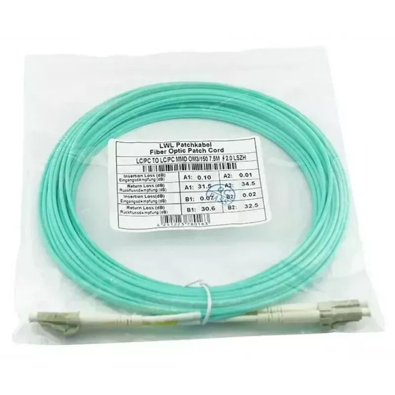 Fibre optic cable BlueOptics 050502K512000002M 2m 2x LC LC/APC Green