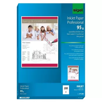 Printing Paper A4 Sigel IP288 Matte 200 Sheets White