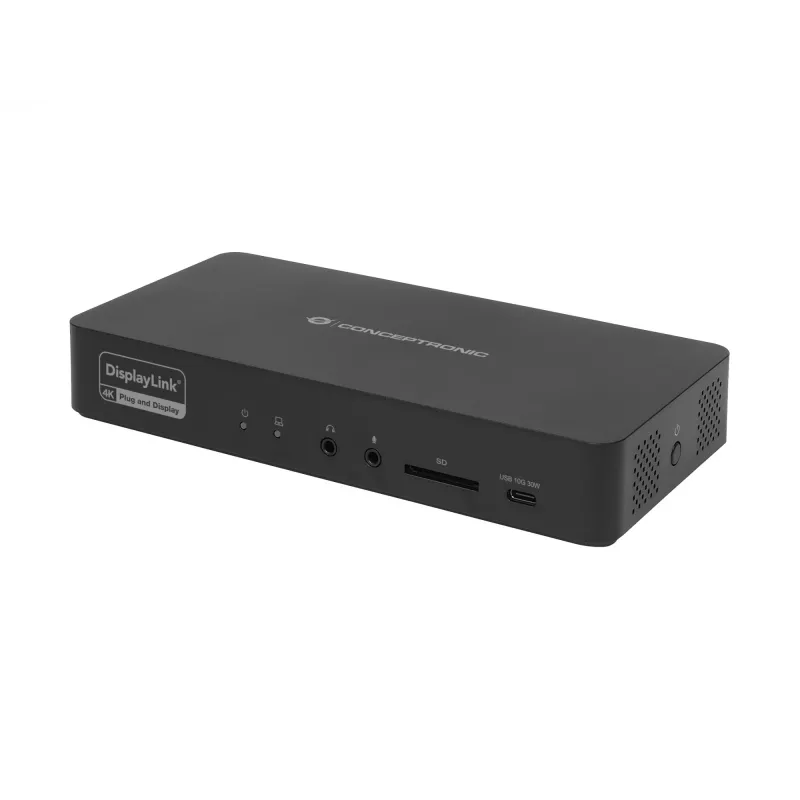 Conceptronic DONN31B 17-in-1 DisplayLink Docking Station USB 3.2 Gen 2