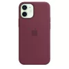 Cover Apple iPhone 12 mini Silicone Case with MagSafe Plum