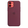 Cover Apple iPhone 12 mini Silicone Case with MagSafe Plum