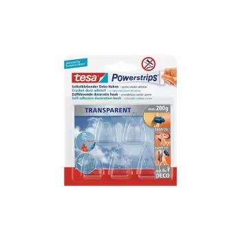 Universal hook TESA Powerstrips Indoor Transparent 5 pc(s)