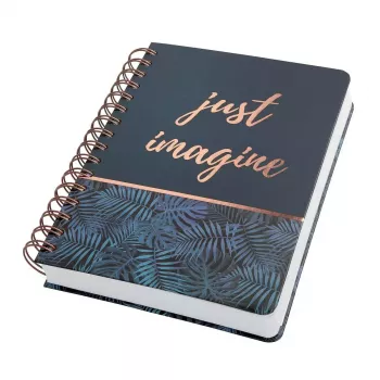 Writing Notebook Sigel JN603 A5 240 Sheets Black Blue