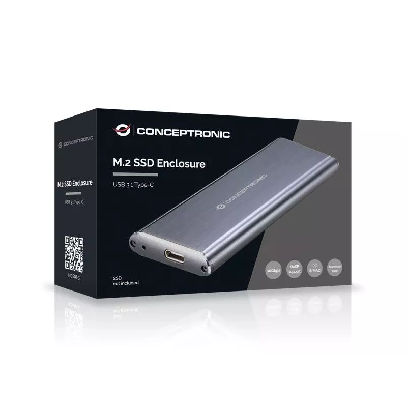 Conceptronic M.2 SSD Enclosure USB 3.1 Type-C