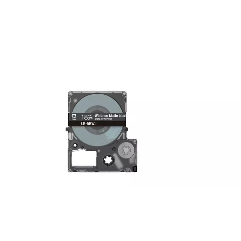 Label Tape Epson LK-5BWJ Black White Thermal Transfer 1.8 cm