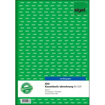Writing Notebook Sigel KG429 A4 50 Sheets Green White