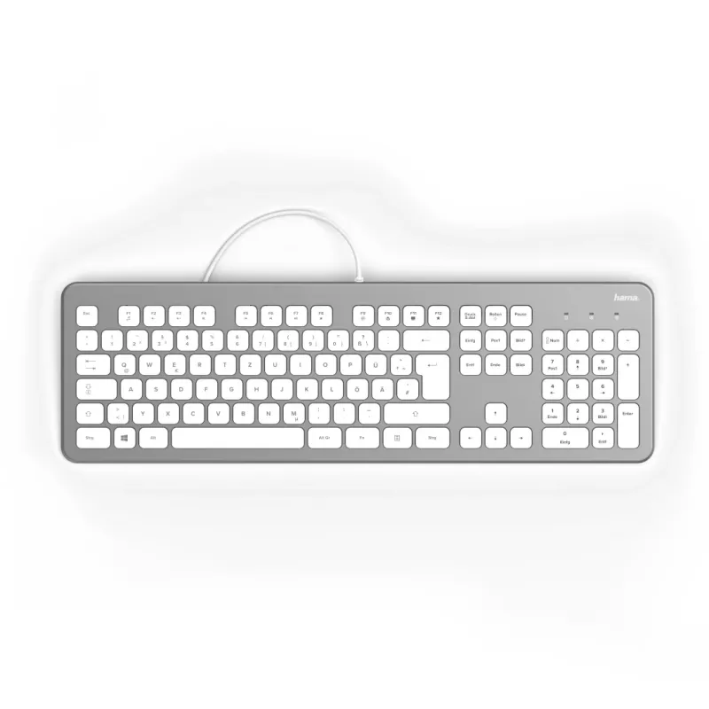 Hama KC-700 Keyboard, USB, QWERTZ German, Black (00182651)