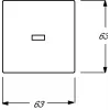 Wall plate/switch cover Busch-Jaeger 1751-0-2814 White, 63×63 mm
