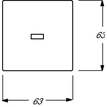 Wall plate/switch cover Busch-Jaeger 1751-0-2814 White, 63×63 mm