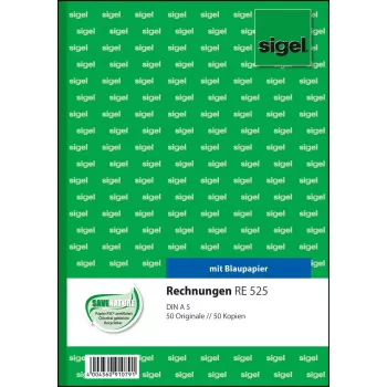 Business Form Sigel RE525 A5 Blue White 100 Sheets