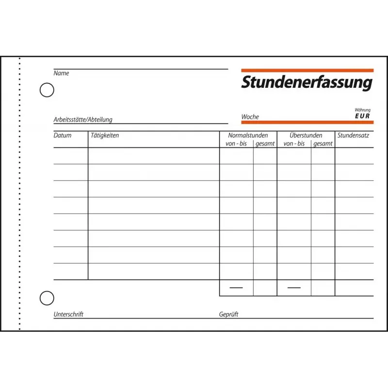 Business Form Sigel ST615 Green White A6