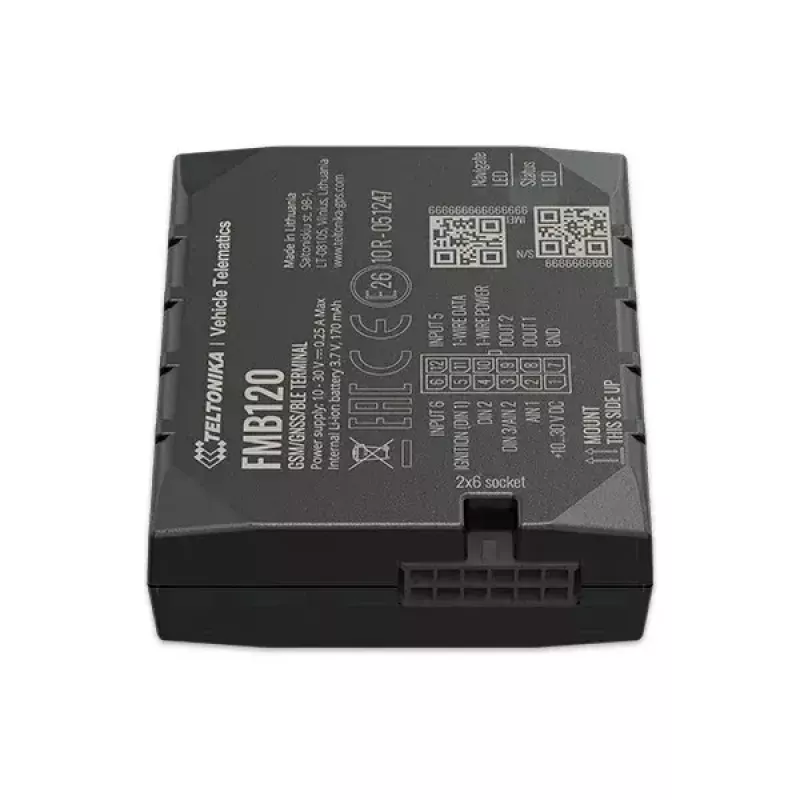 Teltonika FMB120 Car Black Dust Resistant GPS Tracker